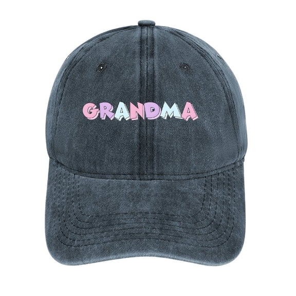 Grandma Navy Baseball Cap for Men Women, Adjustable Snapback Hats Cotton Hat
