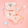 thumbnail image 4 of Ketyyh-chn99 Little Girls' Soft Cotton Underwear Kids Cool Breathable Comfort Panty Bikini Seamless Briefs Toddler Undies(Pack of 4) Pink,140, 4 of 4