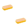 thumbnail image 3 of Wosthever Bandeja de cubitos de hielo Verano Color sólido 8 Rejilla Barra de cocina Molde de cubitos de hielo Amarillo 2Conjunto, 3 of 6