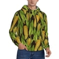 thumbnail image 2 of Naloa Corn 2 Men's Casual Hooded Collar Drawstring Hoodies Pullover Sweatshirts Casual Long Sleeve Shirts-4X-Large, 2 of 7
