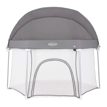 Corral Graco Playpen Evergo Dotty, color gris