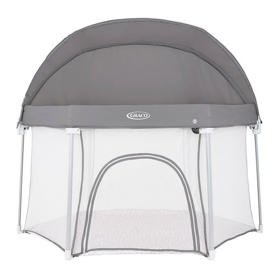 Corral Graco Playpen Evergo Dotty, color gris