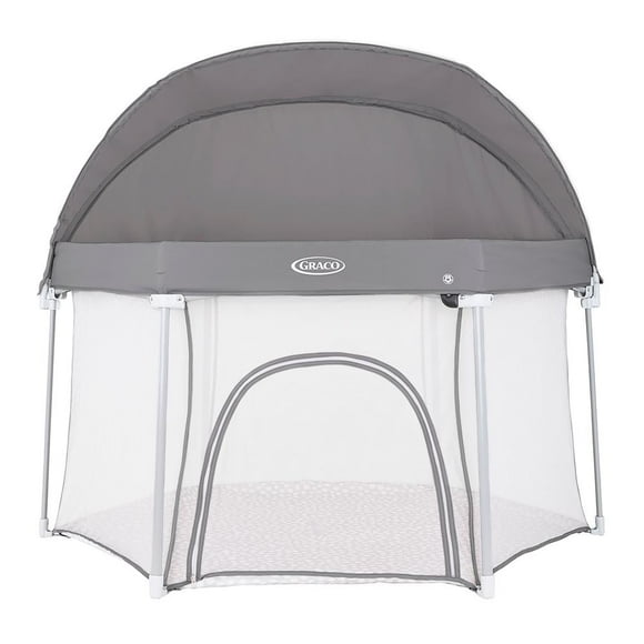 Corral Graco Playpen Evergo Dotty, color gris