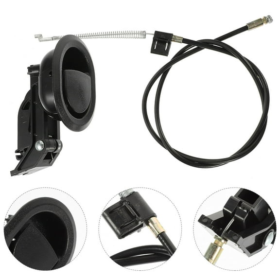 Niceauty Recliner Release Pull Handle Replacement Black ABS Material with Steel Cable Included