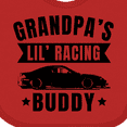 thumbnail image 4 of Inktastic Grandpas Lil Racing Buddy Boys or Girls Baby Bib, 4 of 4
