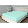 thumbnail image 4 of DNG Creations Solid Aqua Blue Colour 6 Piece Zipper Sheet Set - Include (1 Fitted Sheet Base, 2 Sheet has Zipper, 1 Flat Sheet And 2 Pillowcase) 800 Threads Count ( King - Size ), 4 of 7