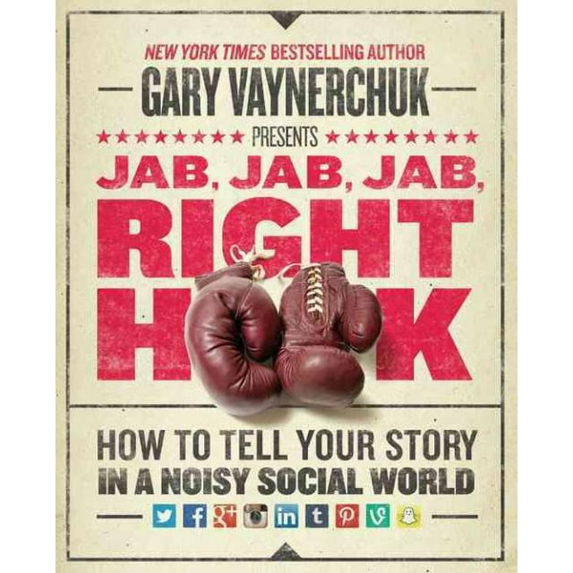 Jab, Jab, Jab, Crochet Droit, Couverture Rigide Gary Vaynerchuk