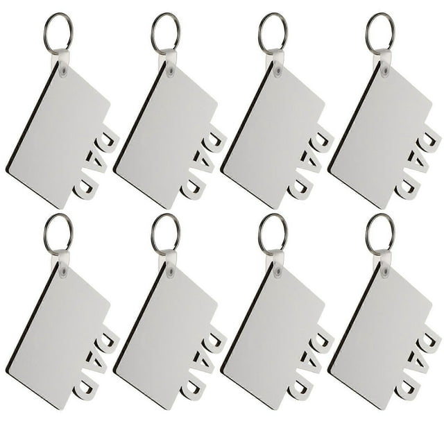 8Pcs Heat Transfer Sublimation Blanks Key Chain Mom Dad Gift Craft Tools