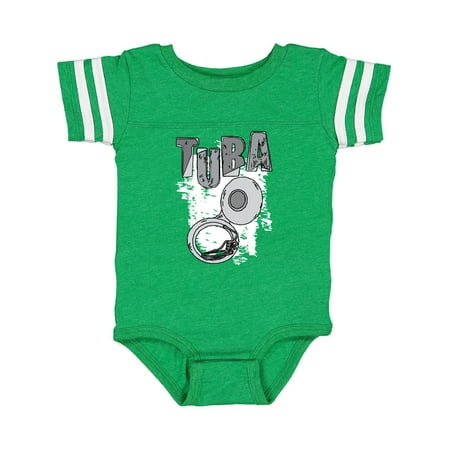 

Inktastic Sketchy Tuba and Text White Gift Baby Boy or Baby Girl Bodysuit