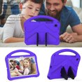 thumbnail image 4 of Tarise Kids Case for Samsung Galaxy Tab A8 Tablet 10.5 Inch 2022 (SM-X200/X205/X207) with Handle Stand Foldable Kickstand Slim Lightweight Shockproof [Impact Resistant] Full Protection Cover, Purple, 4 of 7