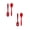 Red, variant on 2 Pcs Heat Resistant Cooking Spoons, Silicone Serving Spoons, Cooking Spoons Includes Slotted & Solid Spoons for Nonstick Cookware, 7.95x1.69 inch