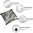 thumbnail image 6 of Acheng  Pillow Covers Westie West Highland White Terrier Winter Scene Animals Wildlife Nature Snow Dog Doggie Doggy Fun Cushion Cover for Sofa Couch Living Room Bed ,Set of 2 White 18x18in, 6 of 7