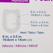 Aquacel Foam Dressing 5.5 x 8 Heel with Border Waterproof Film Backing 420625 5 per Box