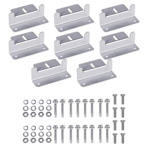 Giaone Universals Solar Panel Mount Systems Pack of 8 for Simple Setups and Removal on Roof Wall or Applications
