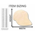 thumbnail image 2 of Unfinished Wood Hat Silhouette - Craft- up to 46" DIY 4" / 1/4", 2 of 3