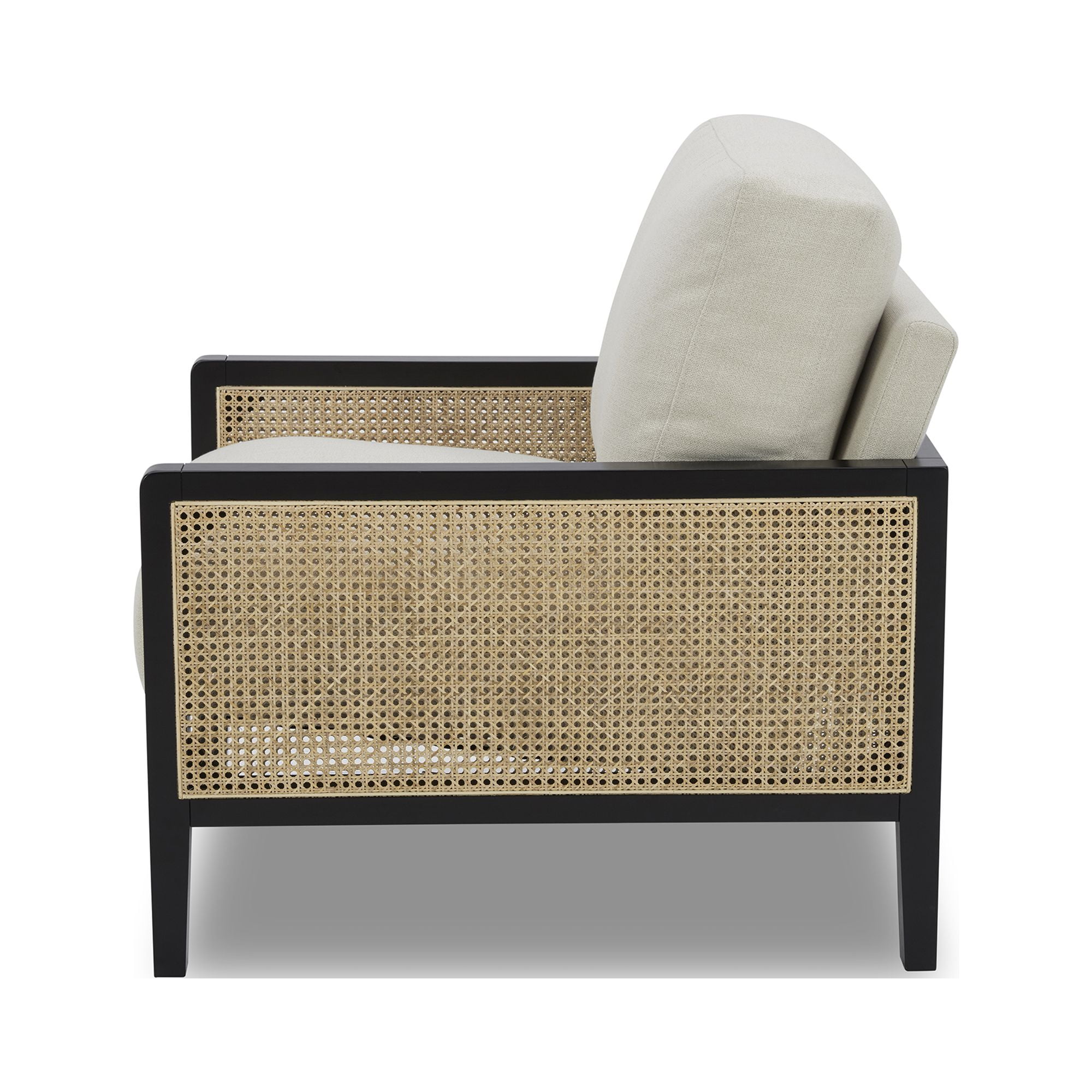 Better Homes & Gardens Springwood Caning Accent Chair, Charcoal Finish