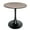 Gray, variant on LeisureMod Round Dining Table Modern 27" MDF Wood Tabletop with Steel Pedestal Base for Kitchen and Living Room Bristol Series in Marbled Black