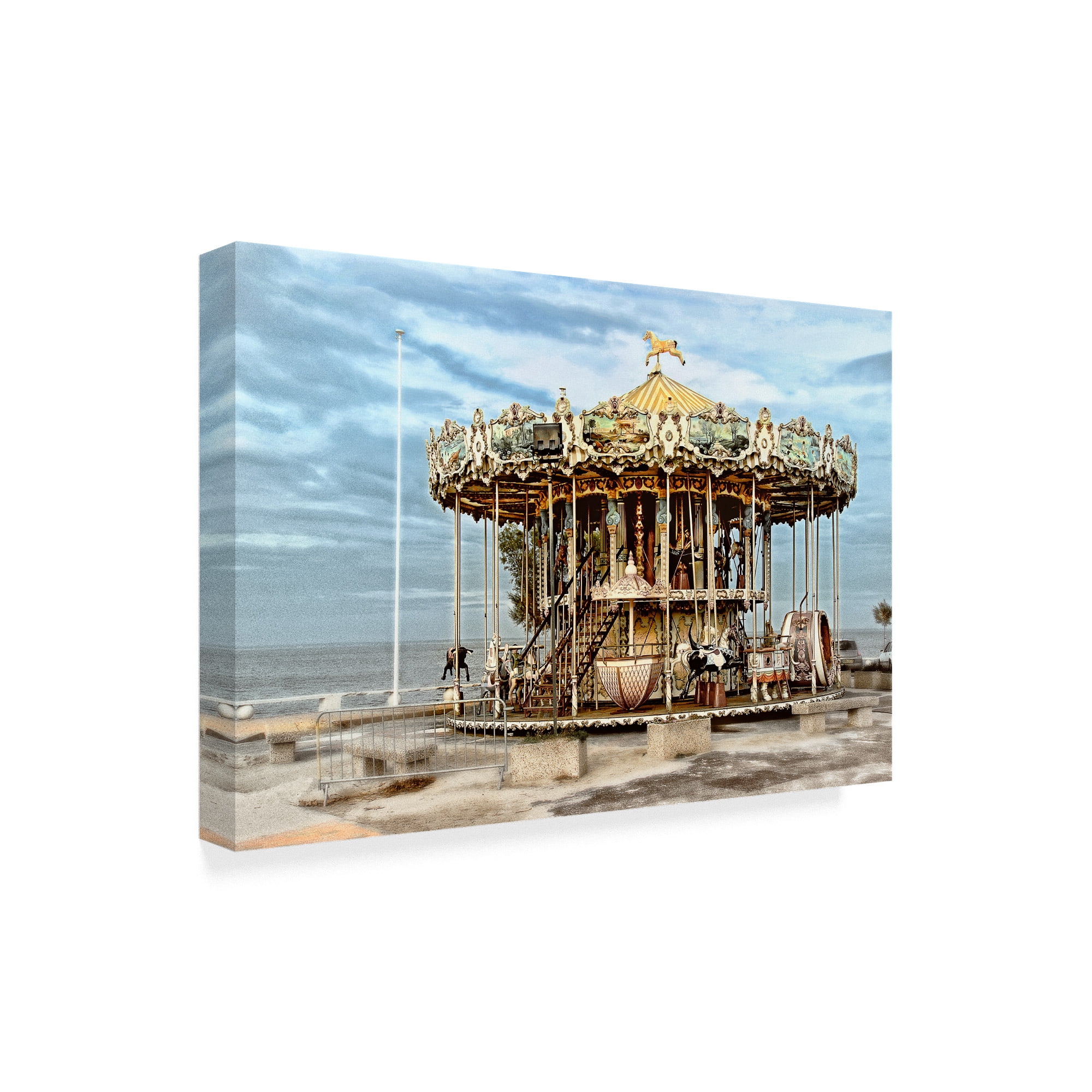 Trademark Fine Art 'Arcachon Carousel' Canvas Art by Colby Chester