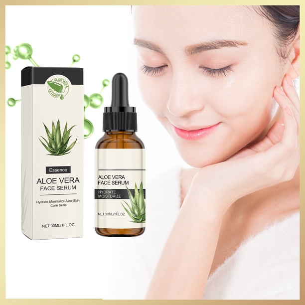 Sérum Facial Hidratante de Aloe Vera | Hidratación y Retención de Agua | Mejora la Elasticidad de la Piel | Ilumina y Alivia Enrojecimiento | Ligero para Uso Diario | 30ml | Potenciador de