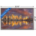thumbnail image 3 of Cityscapes - New York City, New York Skyline at Dawn Wall Poster, 22.375" x 34", Framed, 3 of 3