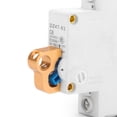 thumbnail image 4 of Lockout Tagout Lock, Safe Aluminum Alloy Robust Lockable Miniature ISO DIN Electrical Lockout   For Industrial Electrical Switchgear, 4 of 8