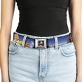 thumbnail image 5 of The Big Bang Theory Belt, Seatbelt Buckle Belt, The Big Bang Theory Superhero Characters Group Blue Dot Fade, 34 to 52 Inches, 5 of 9