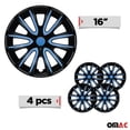 thumbnail image 3 of OMAC 16" Wheel Covers Hubcaps for Chevrolet Camaro Black Matt Blue Matte, 3 of 8