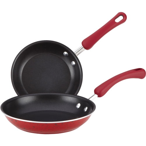 Paula Deen 7.5/9.25" Red Skillet Twin Pk - Walmart.com