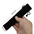 thumbnail image 4 of 20 Pieces/Lot Velvet Drawstring Pen Bag Pouch Small Cloth Pencil Case For One Pen Storage Black Blue Gray Pink Red Color Gift Bronze, 4 of 8