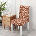 thumbnail image 4 of Set of 4 Modern Floral Dining Chair Covers Bright Wildflower and Butterfly Pattern Washable Polyester Stretch Slipcovers Removable Seat Protector for Artistic Home, 4 of 7