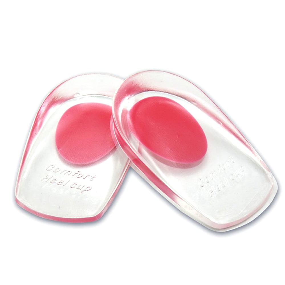 2pcs Women Healthy Silicone Gel Soft Cushion Insole Anti-Slip Shoe Pads Footcare 