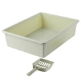 thumbnail image 3 of Bandeja de arena para gatos, cajas de arena para gatos de perfil bajo para gatos de interior, arena para gatos para hámsteres, gatitos de animales , VERDE, 3 of 8