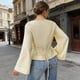 thumbnail image 4 of Xuyuer Long Sleeve Shirts for Women Business Casual Round Neck Tops Fall Fashion Clothes Workout Plus Size Teacher Winter Outfits 2025, 4 of 9