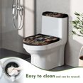 thumbnail image 4 of ZIATUBLE Horse Toilet Lid and Tank Cover Set Oval Toilet Lid and Tank Cover Sets for Bathroom Wear Resistant Toilet Seat Lid Cover Pack of 2 Fits Most Toilet Tanks and Lids, 4 of 7