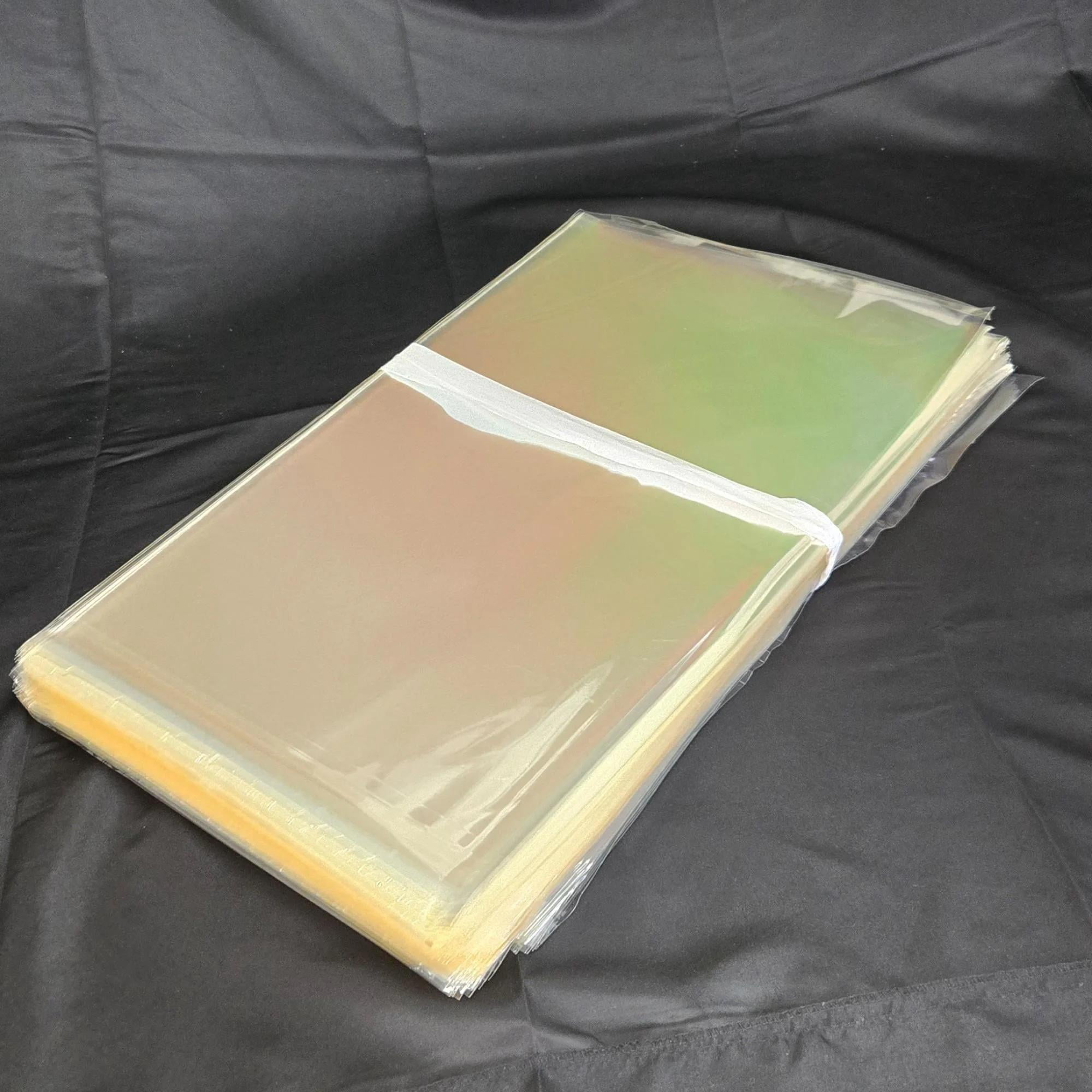 Clear Resealable Poly Bags 24 x 20 Inches, Pack of 200 Large Self-Sealing Plastic Bags for Apparel, Bulk Packaging, Storage and Shipping