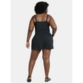 thumbnail image 2 of Time and Tru Women’s and Women’s Plus Textured Cotton Coverup Shorts, Sizes XS-3X, 2 of 5