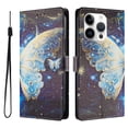 thumbnail image 1 of FOXDOCK Funda Tipo Cartera para iPhone 14 Pro Max con Soporte y Correa – Diseño de Patrones Lindos, 1 of 6