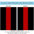 thumbnail image 4 of Toland Home Garden Black and Red Thin Line Outdoor House Flag 40" x 28", 4 of 5