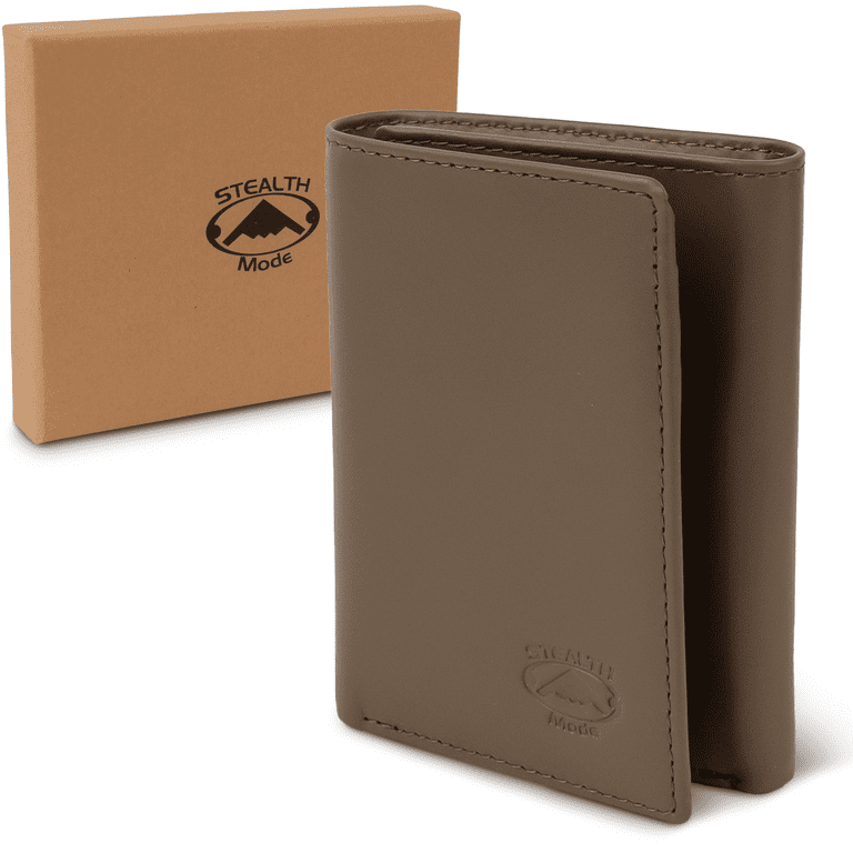Stealth Mode RFID Trifold Leather Wallet, Green photo 8