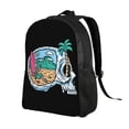 thumbnail image 2 of ZNDUO Travel Backpack, Beach Skull Pattern Backpack for School, 16 inch Lightweight Bookbag, 2 of 8