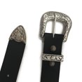 thumbnail image 4 of Black 1.5" Western Style Leather Belt - Handmade in Canada, 4 of 5