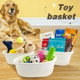 thumbnail image 7 of clackibukvyz 2Pcs Small Woven Basket with Gift Bags and Ribbons, 12" x 8" x 5" Empty Gift Basket with Handles, White, 7 of 7