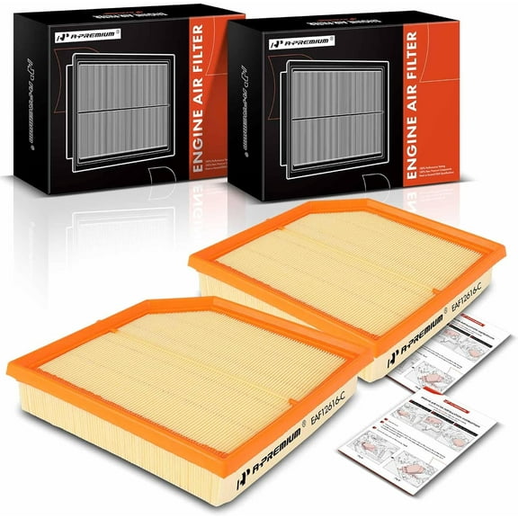 A-Premium Front 2-PC Engine Air Filter Compatible with Volvo XC40 2019-2024 2.0L, Replace# 31474521