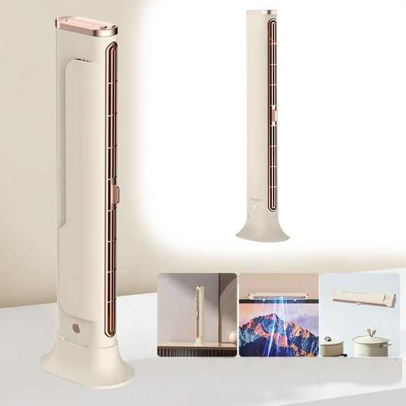 Binwennn Quiet Small Fan for Bedroom Treadmill Fan Clamp on with Plug Standing Fans for Bedroom Small Charging Air Conditioner Quiet Tower Fan Turbine Bladeless Fan For Bedroom Kitchen