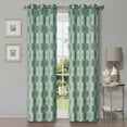 thumbnail image 6 of Superior Ribbon Blackout Curtains Set of 2, Grommet Header Cutain Panel Pair, Grey, 52"W x 108"L, 6 of 7