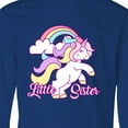 thumbnail image 4 of Inktastic Little Sister Unicorn Long Sleeve Youth T-Shirt, 4 of 5