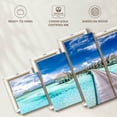 thumbnail image 6 of Elephant Stock Maldives Wall Art - Horizontal Multi Panel Canvas - Living Room Wall Decor - Beach Multi Panel - Blue And Turquoise Decor - 68" x 30", 6 of 8