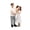 E, variant on LWVITH Family Figurines Tabletop Decor, 4 Inch Minimalist Family Statues, Parent Child Figurines with Reading Hugging Playing Scenes, Modern Home for Mantle, Father's Day Mother's Day Gift