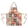 thumbnail image 2 of Pioneer Flower Floral Print Pattern Apron for Women and Men, Cotton Linen Waterproof with Pockets, Adjustable, 33x27 Inch for Kitchen, Gardening, BBQ, Salon, 2 of 6