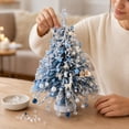 thumbnail image 4 of DIY Beaded Christmas Tree Kit 3D Crystal Bead Pearl Handmade Art Create Your Own Sparkling Holiday Decoration Beading Craft Set Christmas tree Halloween Fall & Winter Themes Tabletop Decor, Style A, 4 of 7